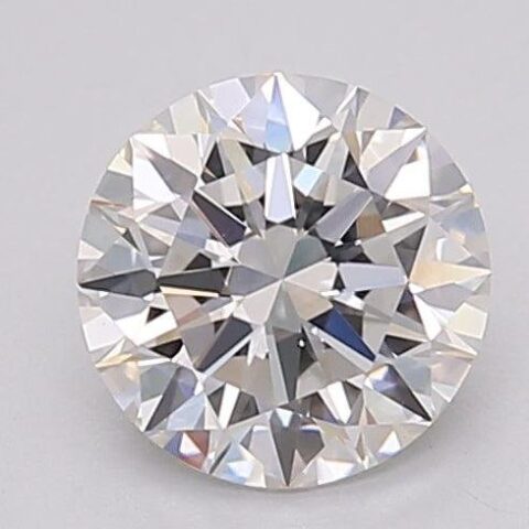 1.06 Carat Round Shaped Excellent Cut F- VVS2 Lab Grown Diamond