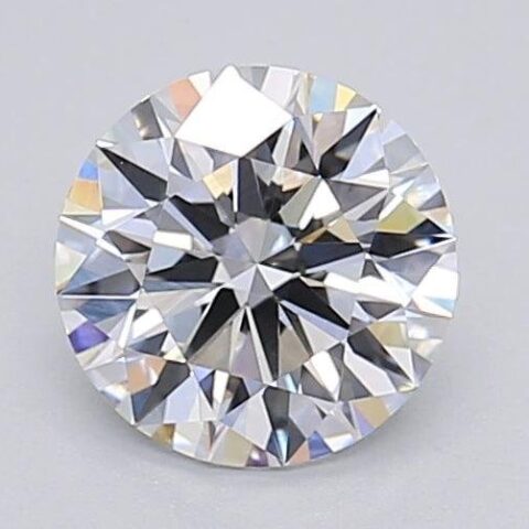 1.06 Carat Round Shaped Excellent Cut F- VVS2 Lab Grown Diamond