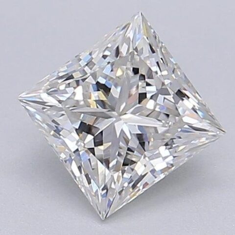 1.06 Carat Princess Shaped Excellent Cut G- VS1 Lab Grown Diamond
