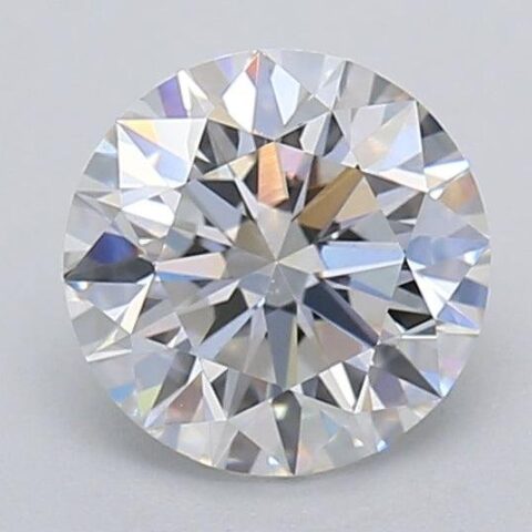 1.06 Carat Round Shaped Excellent Cut G- VS1 Lab Grown Diamond