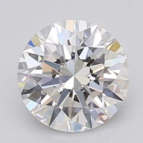 1.06 Carat Round Shaped Excellent Cut G- VS1 Lab Grown Diamond