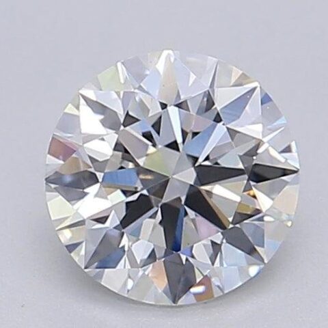 1.06 Carat Round Shaped Excellent Cut G- VS1 Lab Grown Diamond