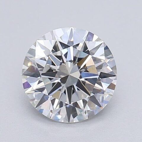 1.06 Carat Round Shaped Excellent Cut G- VS1 Lab Grown Diamond