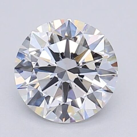 1.06 Carat Round Shaped Excellent Cut G- VS1 Lab Grown Diamond