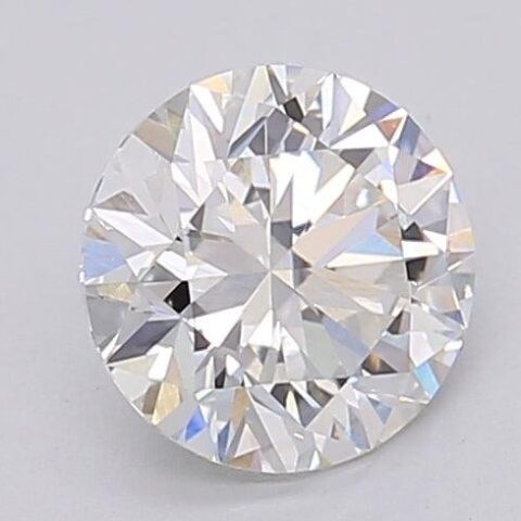 1.06 Carat Round Shaped Excellent Cut G- VS1 Lab Grown Diamond