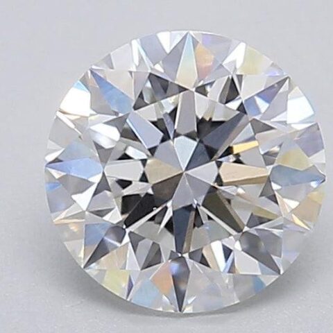 1.06 Carat Round Shaped Excellent Cut G- VS1 Lab Grown Diamond
