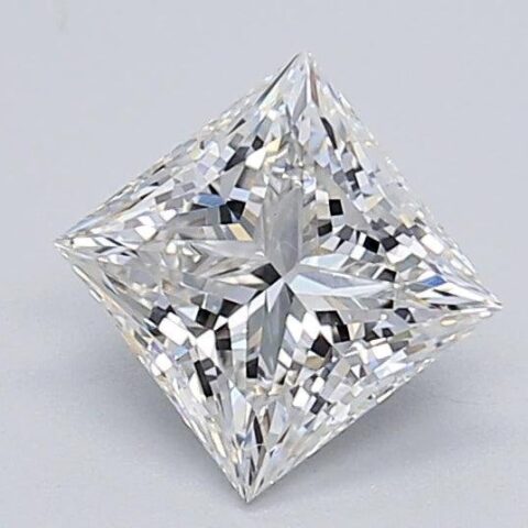 1.06 Carat Princess Shaped Excellent Cut G- VS2 Lab Grown Diamond