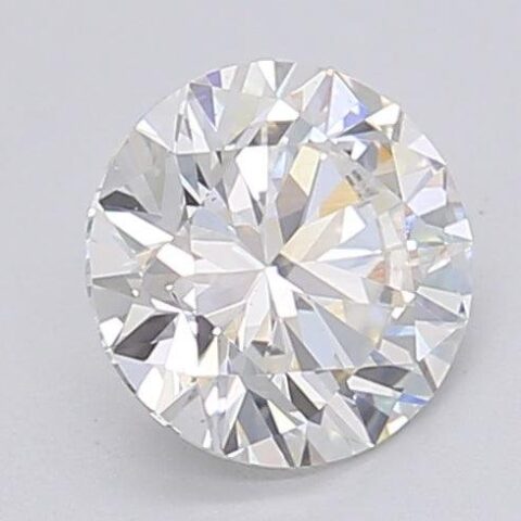 1.06 Carat Round Shaped Excellent Cut G- VS2 Lab Grown Diamond