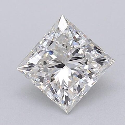 1.06 Carat Princess Shaped Excellent Cut G- VVS2 Lab Grown Diamond