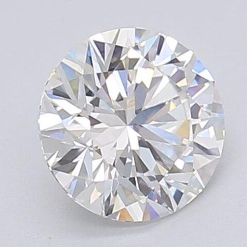 1.06 Carat Round Shaped Excellent Cut G- VVS2 Lab Grown Diamond