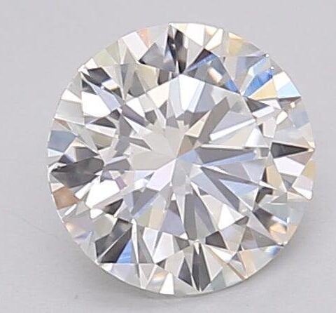 1.06 Carat Round Shaped Excellent Cut G- VVS2 Lab Grown Diamond
