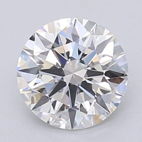 1.06 Carat Round Shaped Excellent Cut G- VVS2 Lab Grown Diamond