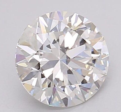 1.06 Carat Round Shaped Excellent Cut G- VVS2 Lab Grown Diamond