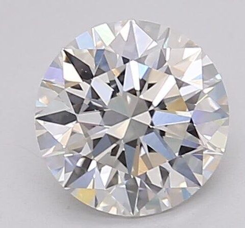 1.06 Carat Round Shaped Excellent Cut G- VVS2 Lab Grown Diamond