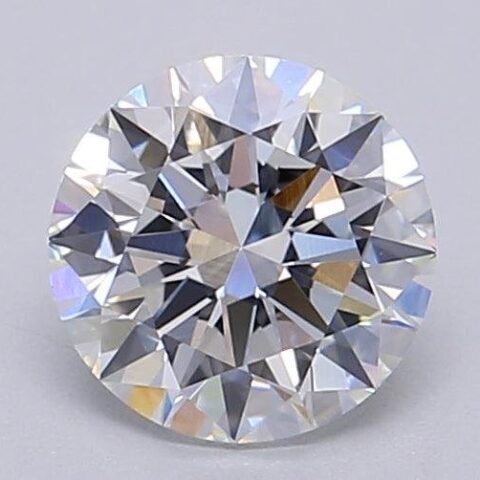 1.07 Carat Round Shaped Excellent Cut E- VVS2 Lab Grown Diamond
