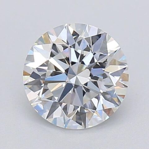 1.07 Carat Round Shaped Excellent Cut E- VVS2 Lab Grown Diamond