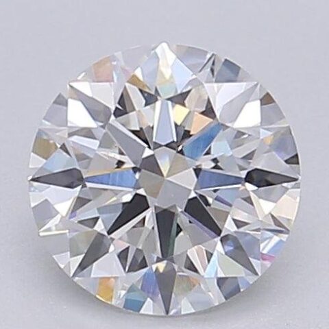 1.07 Carat Round Shaped Excellent Cut E- VVS2 Lab Grown Diamond