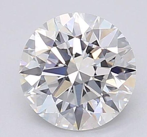 1.07 Carat Round Shaped Excellent Cut F- VS1 Lab Grown Diamond