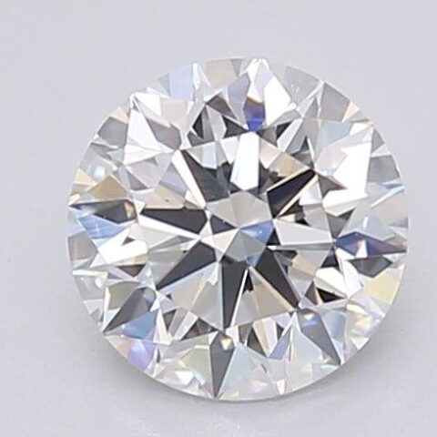 1.07 Carat Round Shaped Excellent Cut F- VS1 Lab Grown Diamond