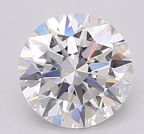 1.07 Carat Round Shaped Excellent Cut F- VS1 Lab Grown Diamond