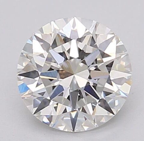 1.07 Carat Round Shaped Excellent Cut F- VS1 Lab Grown Diamond