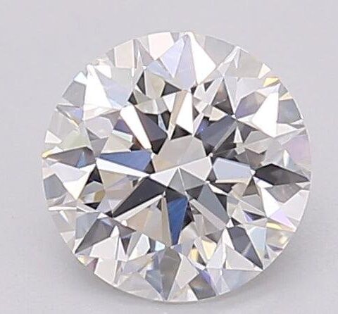 1.07 Carat Round Shaped Excellent Cut F- VS1 Lab Grown Diamond