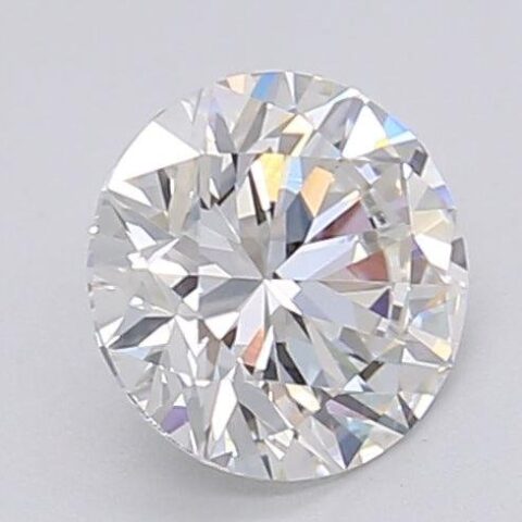 1.07 Carat Round Shaped Excellent Cut F- VS1 Lab Grown Diamond