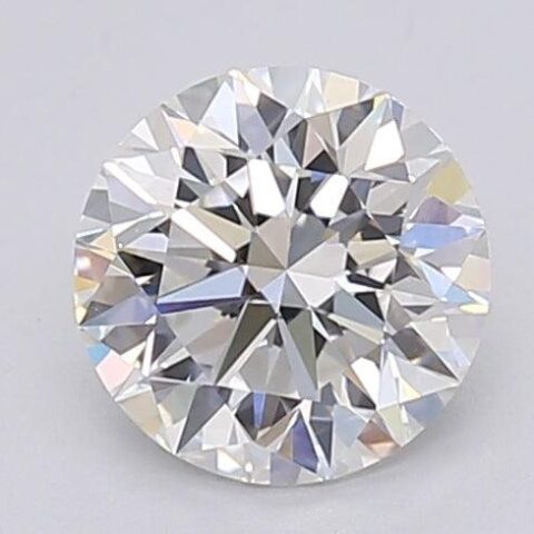 1.07 Carat Round Shaped Excellent Cut F- VS1 Lab Grown Diamond