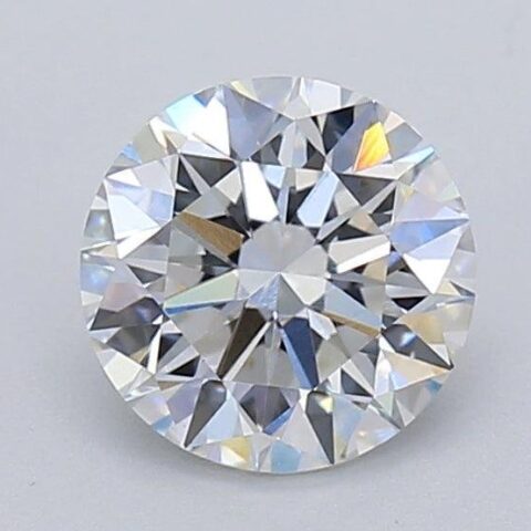 1.07 Carat Round Shaped Excellent Cut F- VS1 Lab Grown Diamond