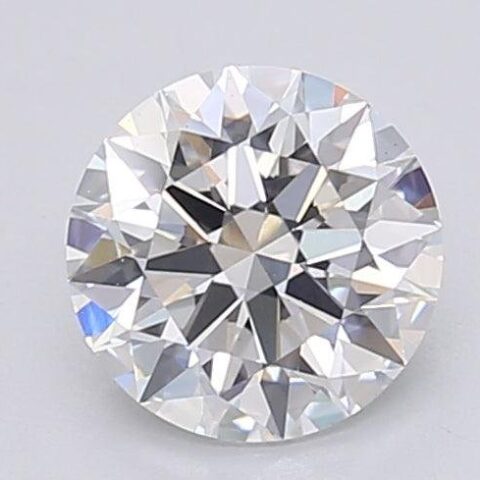 1.07 Carat Round Shaped Excellent Cut F- VS1 Lab Grown Diamond