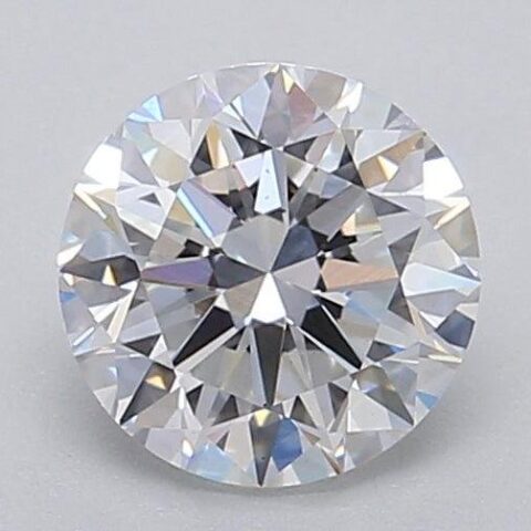 1.08 Carat Round Shaped Excellent Cut E- VS2 Lab Grown Diamond