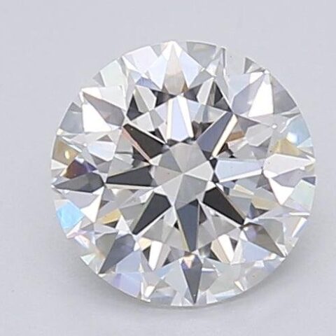 1.08 Carat Round Shaped Excellent Cut E- VS2 Lab Grown Diamond