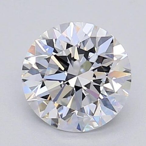 1.08 Carat Round Shaped Excellent Cut E- VVS2 Lab Grown Diamond