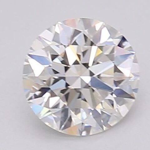 1.08 Carat Round Shaped Excellent Cut F- VS1 Lab Grown Diamond