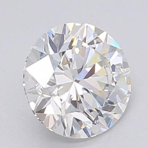 1.08 Carat Round Shaped Excellent Cut F- VS1 Lab Grown Diamond