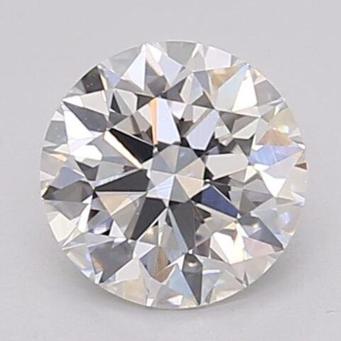 1.08 Carat Round Shaped Excellent Cut F- VS1 Lab Grown Diamond