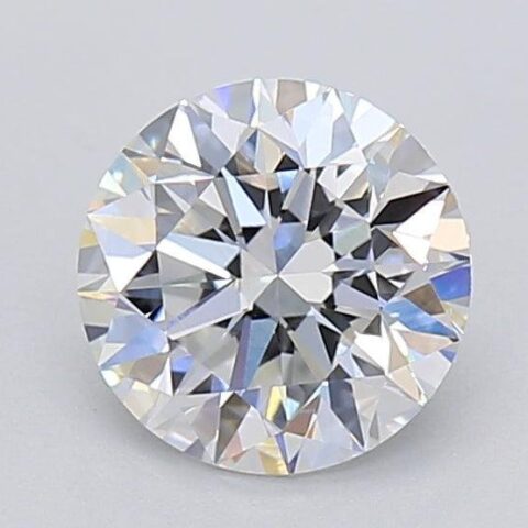 1.08 Carat Round Shaped Excellent Cut F- VS1 Lab Grown Diamond