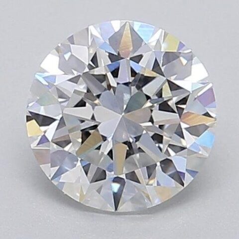 1.08 Carat Round Shaped Excellent Cut F- VS1 Lab Grown Diamond