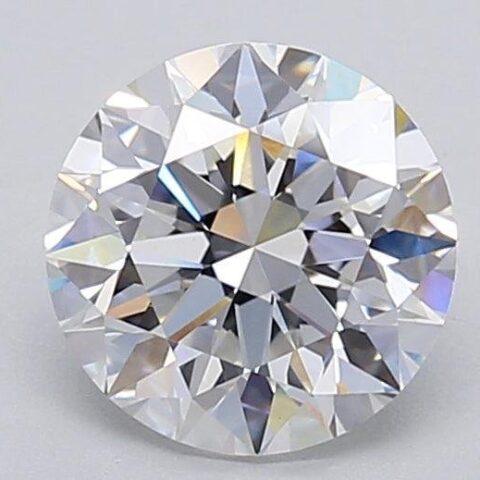 1.08 Carat Round Shaped Excellent Cut F- VS1 Lab Grown Diamond