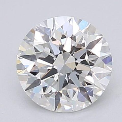 1.08 Carat Round Shaped Excellent Cut F- VS1 Lab Grown Diamond