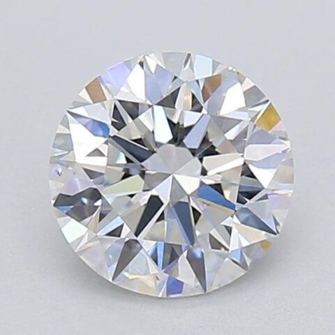 1.08 Carat Round Shaped Excellent Cut F- VS1 Lab Grown Diamond