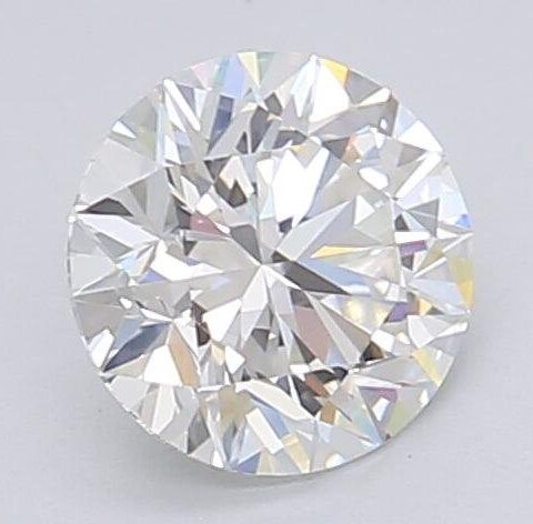 1.08 Carat Round Shaped Excellent Cut F- VS1 Lab Grown Diamond