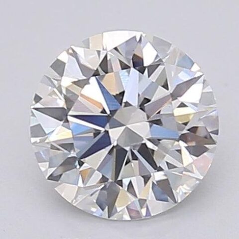 1.08 Carat Round Shaped Excellent Cut F- VS1 Lab Grown Diamond