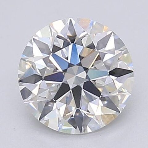 1.08 Carat Round Shaped Excellent Cut F- VS1 Lab Grown Diamond