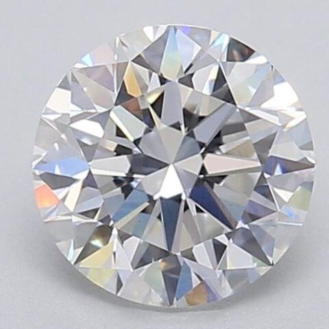 1.08 Carat Round Shaped Excellent Cut F- VS1 Lab Grown Diamond