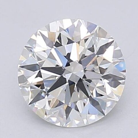 1.08 Carat Round Shaped Excellent Cut F- VS1 Lab Grown Diamond
