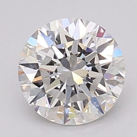 1.08 Carat Round Shaped Excellent Cut F- VS1 Lab Grown Diamond