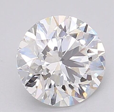 1.08 Carat Round Shaped Excellent Cut F- VS1 Lab Grown Diamond
