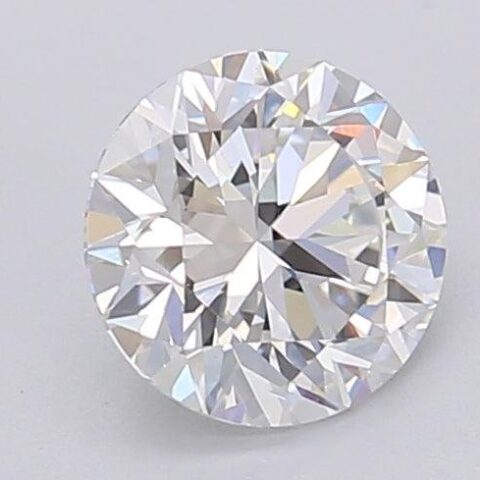1.08 Carat Round Shaped Excellent Cut F- VS1 Lab Grown Diamond