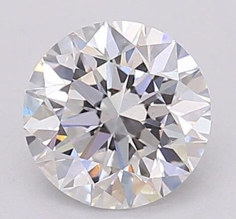 1.08 Carat Round Shaped Excellent Cut F- VS1 Lab Grown Diamond